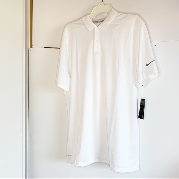 Nike Men's White Dri-Fit Victory Golf Polo, Size Large - Picture 4 of 9